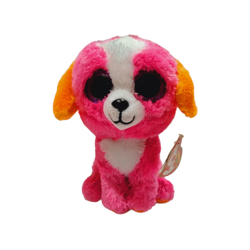 عروسک طرح سگ چشم تیله ای مدل Ty ارتفاع 13 سانتی متر 