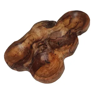 اردو خوری چوبی مدل روستیک راش طرح پنج خانه کد 001