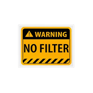 استیکر لپ تاپ ماسا دیزاین طرح no filter مدل STKA0034
