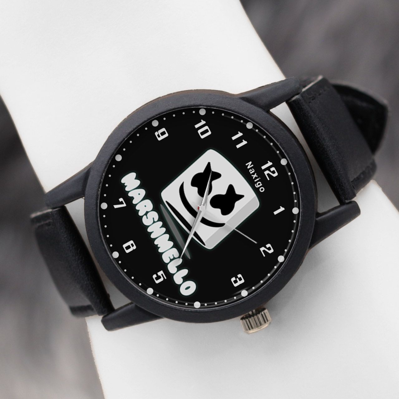 ساعت مچی عقربه ای ناکسیگو طرح دی جی مارشملو کد LF4188 -  - 5
