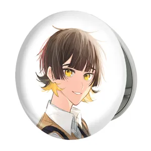 آینه جیبی خندالو طرح مگورو انیمه بلو لاک Blue Lock مدل تاشو کد 24397 