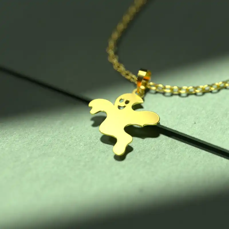 گردنبند طلا 18 عیار زنانه مدوپد مدل هالووین کد G3-1-1136