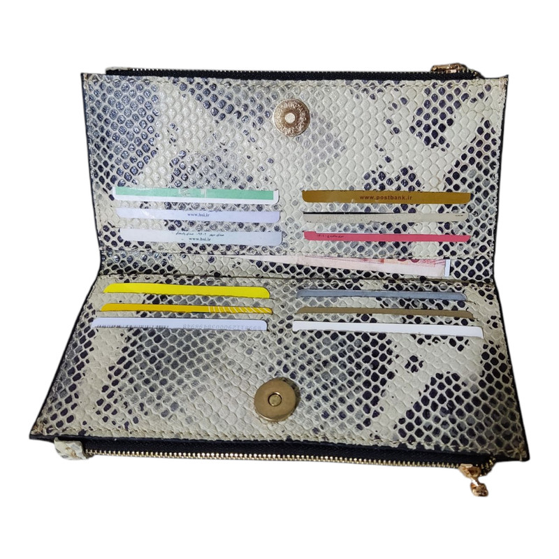 کیف پول زنانه چرم قائم مدل D103