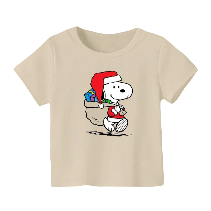 تی شرت آستین کوتاه بچگانه مدل اسنوپی کریسمس کد 2