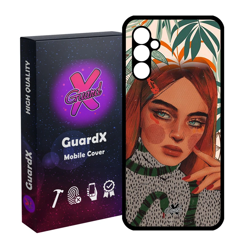 کاور گارد ایکس طرح دختر مدل Glass10331 مناسب برای گوشی موبایل سامسونگ Galaxy A24/A24 4G/M34 5G