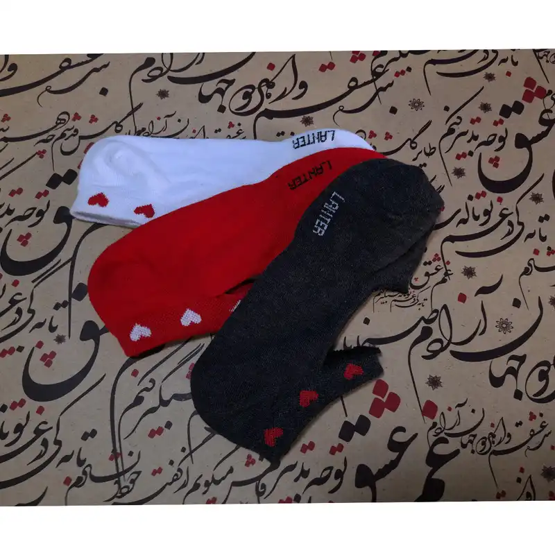 جوراب کالج زنانه لنتر مدل بند دار مجموعه 6 عددی