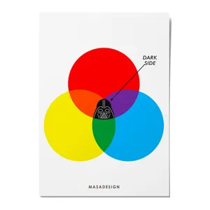 کارت پستال ماسا دیزاین طرح RGB مدل POSH008