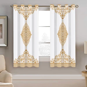 پرده نیروانا طرح سنتی مدل هازان کد 8979 سایز 140×200 سانتی متر