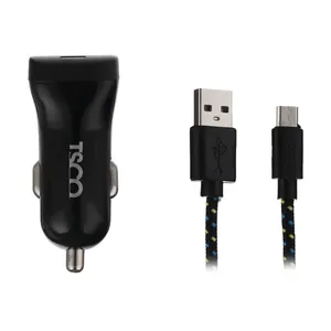 شارژر فندکی تسکو مدل TCG 27 همراه با کابل microUSB