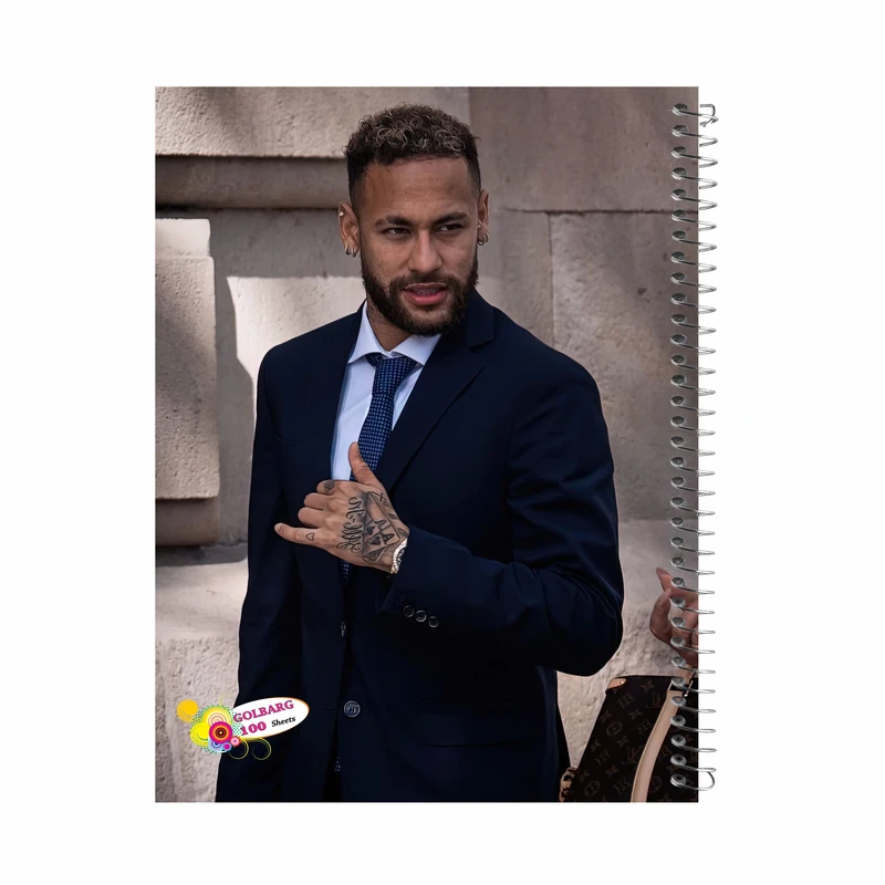 دفتر مشق 100 برگ گلبرگ مدل امباپه کد 1629