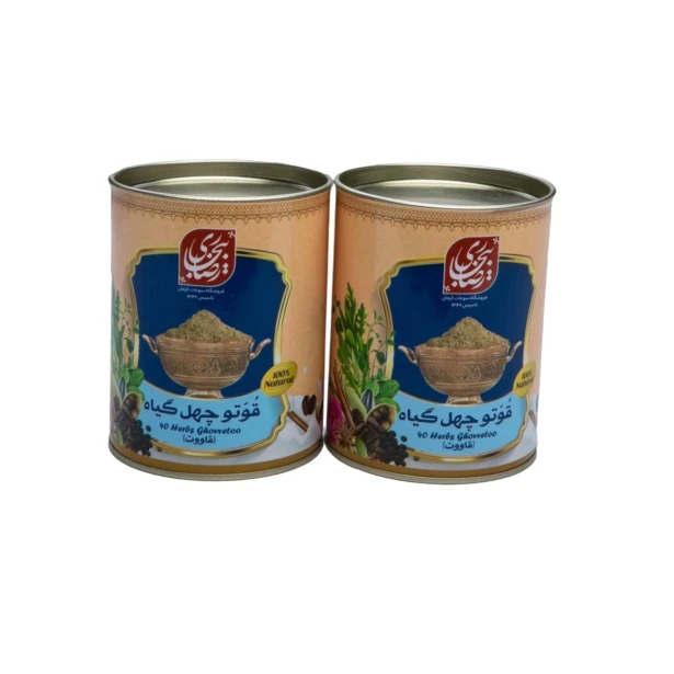 قوتو چهل گیاه ممتاز رضا بیجاری کرمان - 600 گرم بسته 2 عددی