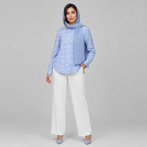 شومیز آستین بلند یقه گرد زنانه ندامد مدل 05