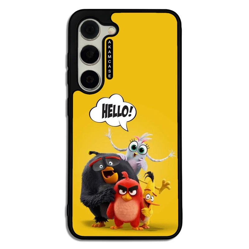 کاور آکام مدل AMC-WSGS23-ANGRY BIRDS17 مناسب برای گوشی موبایل سامسونگ Galaxy S23