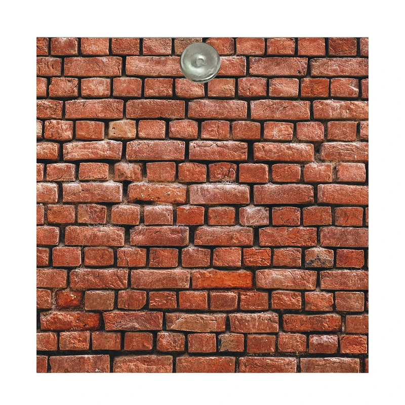 آینه جیبی طرح فانتزی دیوار آجری مدل A019