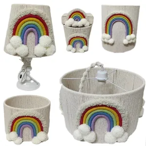 ست شش تکه سیسمونی اتاق کودک مدل مکرومه رنگین کمان