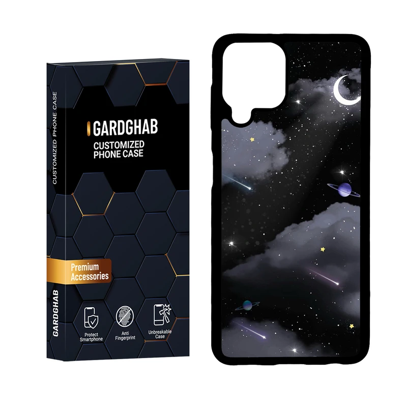   کاور گارد قاب مدل پشت گلس هنری مناسب برای گوشی موبایل سامسونگ Galaxy A22 4G