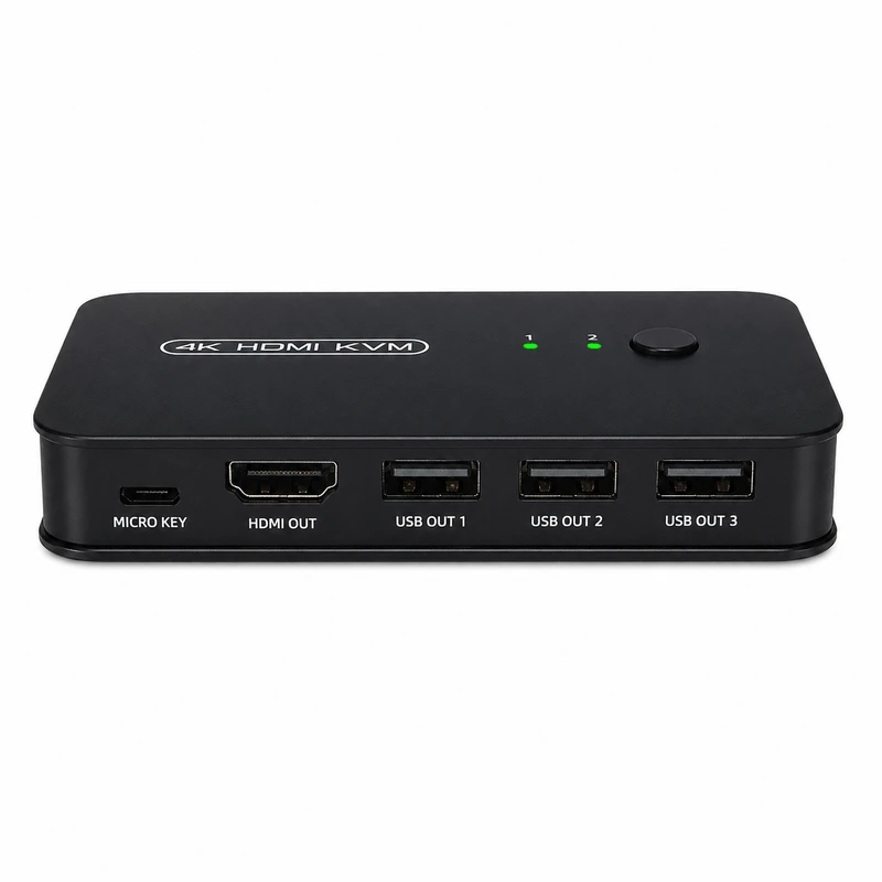 سوئیچ hdmi kvm دو پورت شارک مدل ultra-hd4k