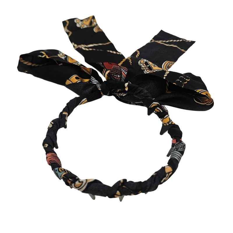 هدبند زنانه مدل پارچه ای دنباله دار کد 01