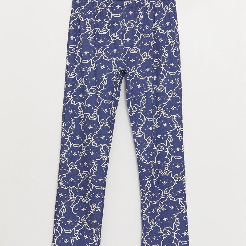 ست تی شرت آستین کوتاه و شلوار زنانه ال سی وایکیکی مدل LOVE STORY