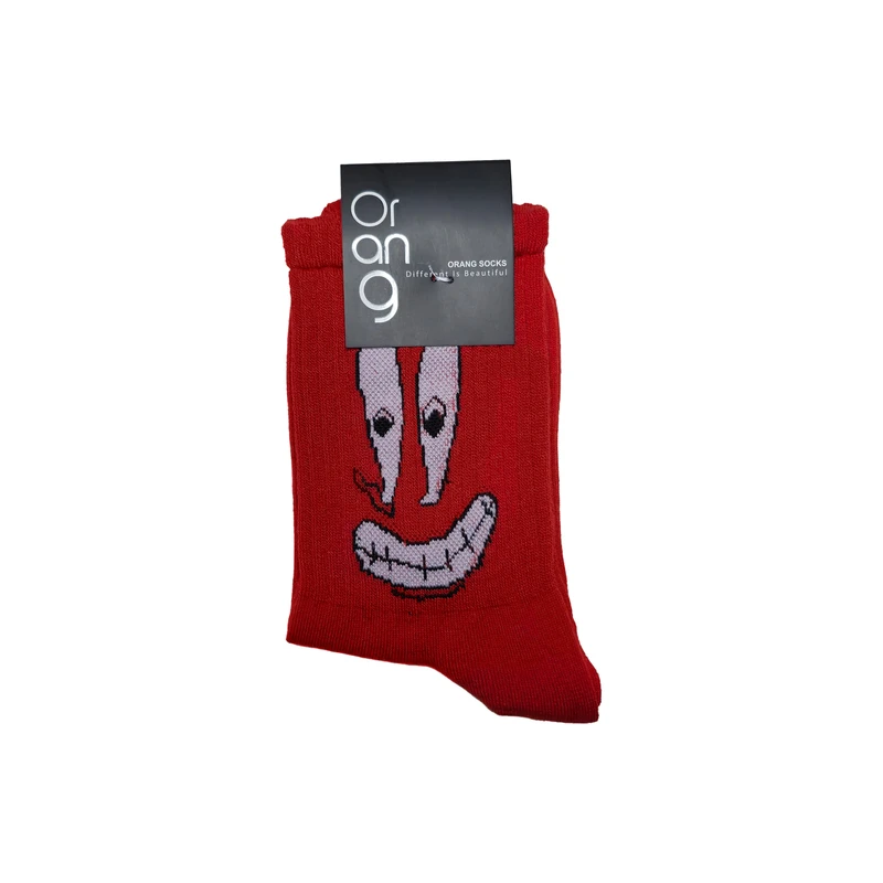 جوراب ساق بلند زنانه اورنج مدل شخصیت های باب اسفنجی