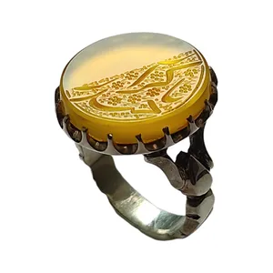 انگشتر نقره مردانه مدل عقیق خراسانی