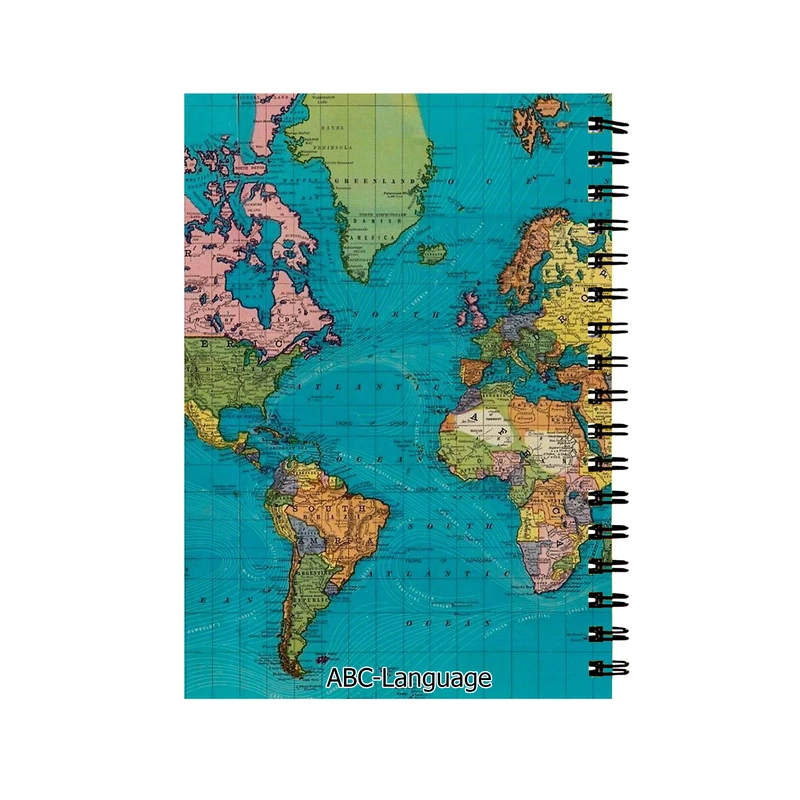 دفتر زبان طرح نقشه جهان کد D-3026