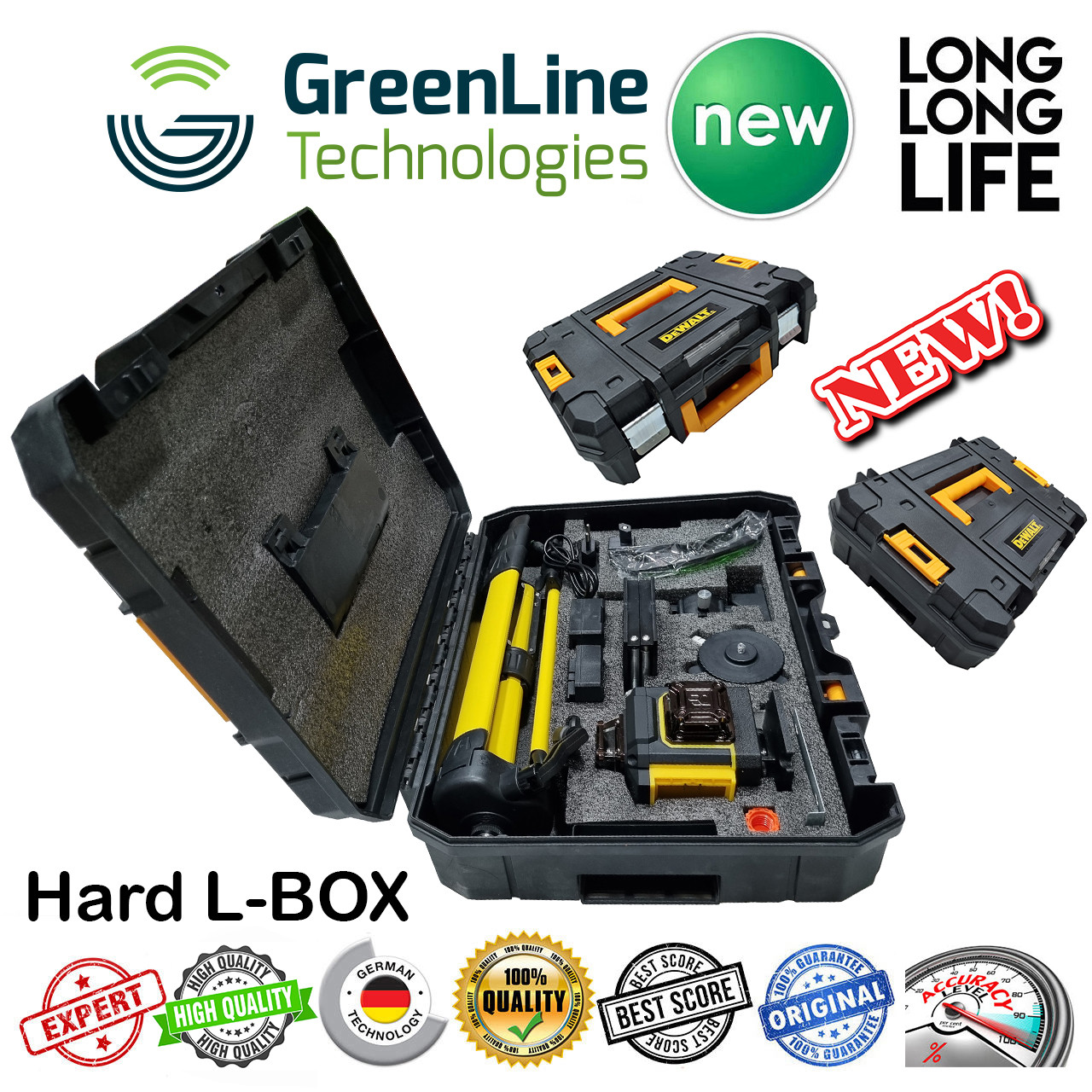 تراز لیزری مدل 16 لاین کد 16-360 4D Hard Box