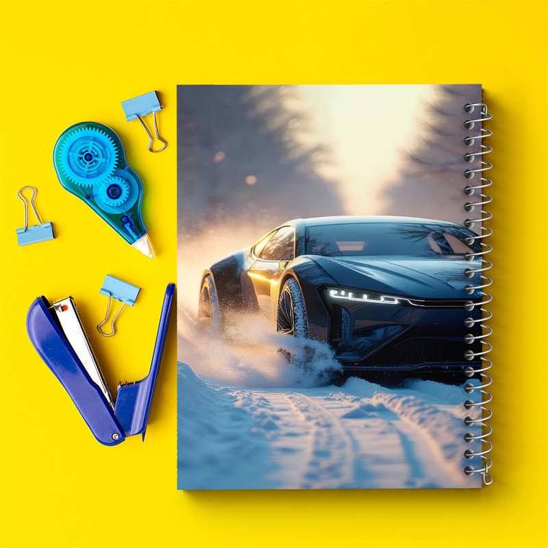 دفتر مشق 100 برگ خندالو طرح ماشین اسپرت کد F5216