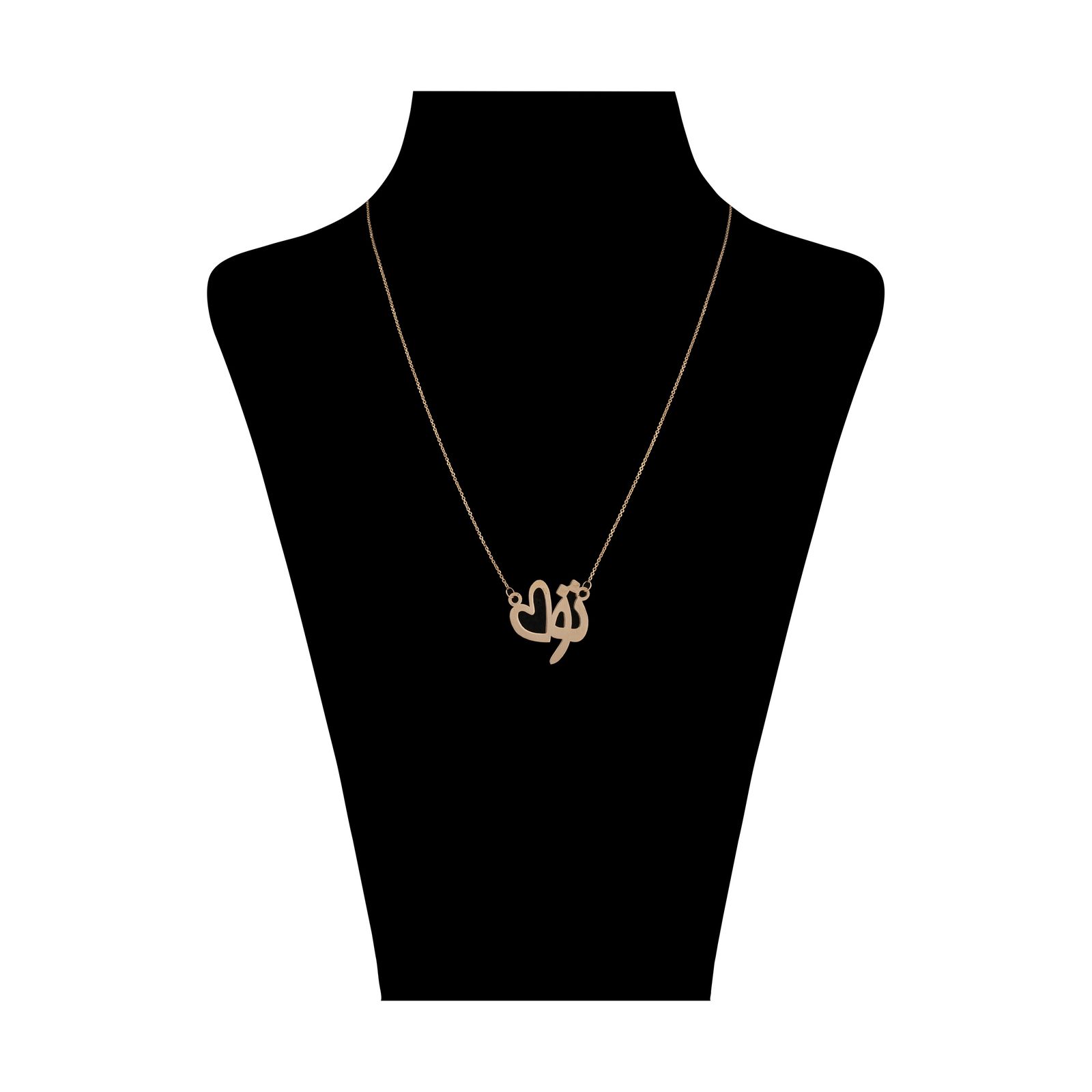 گردنبند طلا 18 عیار زنانه مایا ماهک مدل MM1802 طرح تو -  - 1