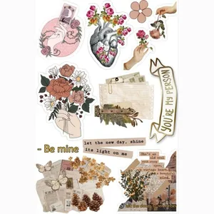استیکر لب تاپ طرح heart مجموعه 11 عددی