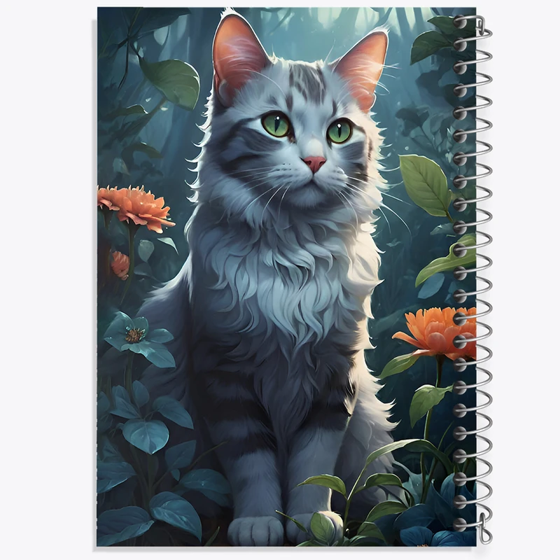 دفتر نقاشی 50 برگ خندالو طرح گربه (cat) کد F7503