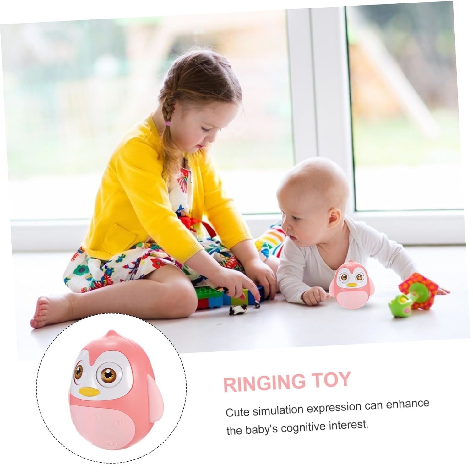 جغجغه هانگر مدل پنگوئن تعادلی طرح Roly Poly Penguin  -  - 10