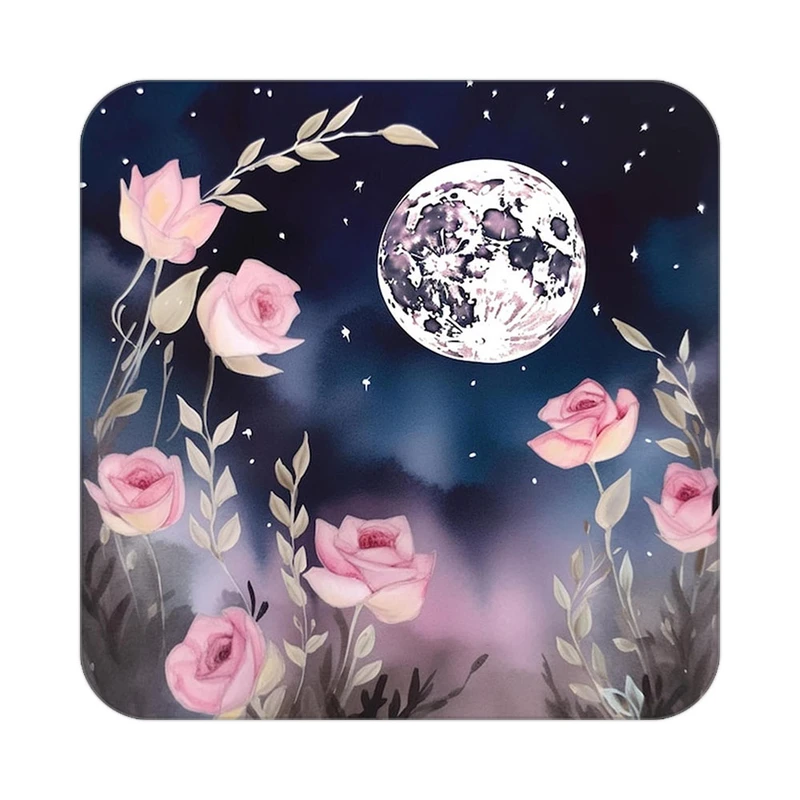 زیر لیوانی کاکتی طرح ماه و ستاره مدل mp53462