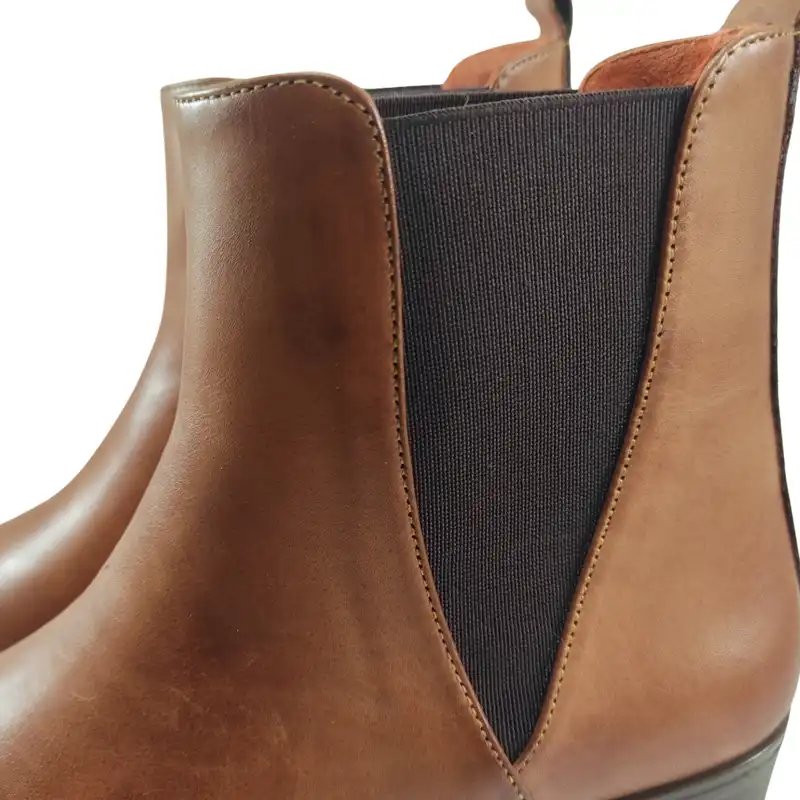 نیم بوت زنانه مدل چرم طبیعی کد 615.1