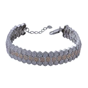   دستبند نقره زنانه بازرگانی میلادی کد DP_181