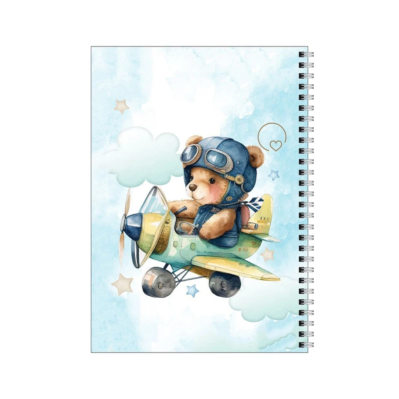 دفتر مشق 50 برگ بامبیلیپ طرح خرس خلبان کد 8067291