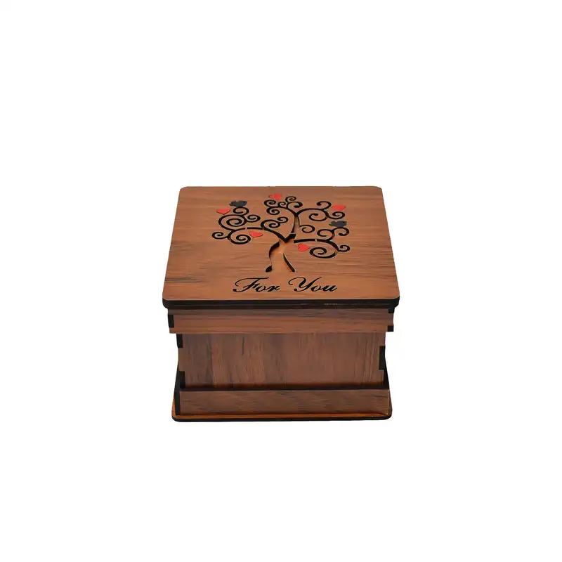 جعبه هدیه مدل درخت سبز