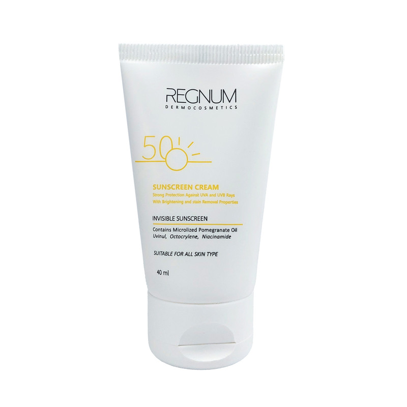 کرم ضد آفتاب بدون رنگ رگنوم SPF50 مدل فیوژن واتر PA++ ‌مناسب برای انواع پوست‌ حجم 40 میلی‌لیتر