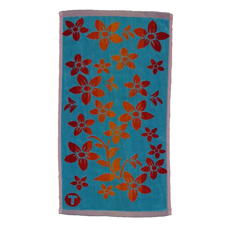 حوله دستی مدل گل رز سایز ۶۰