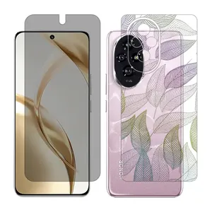 Glass Together model Privacy screen protector suitable for Honor 200 mobile phone with back cover sticker