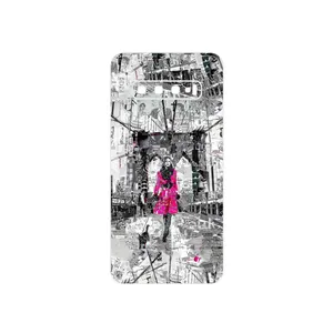 MAHOOT Collage of Catwalk Bridge Cover Sticker for Samsung Galaxy S10