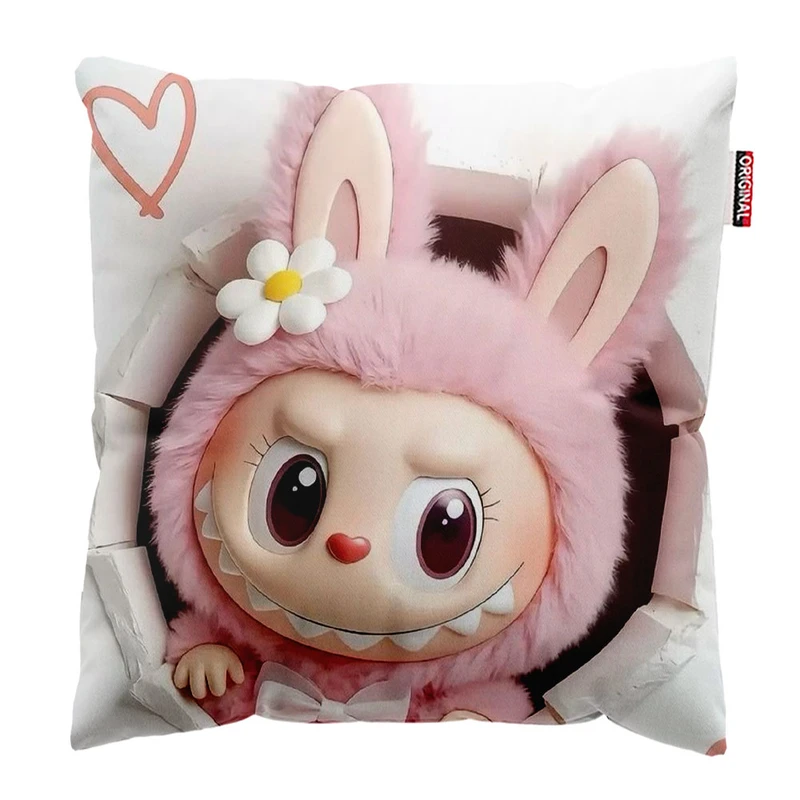 کوسن پاد آفرین طرح لبوبو سایز 30* 30 سانتی متر