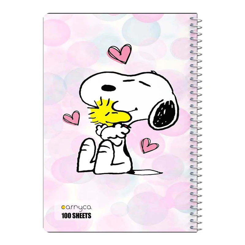 دفتر مشق 100 برگ سیمی کارنیکا طرح فیلم بادام زمینی ها The Peanuts کد 67550