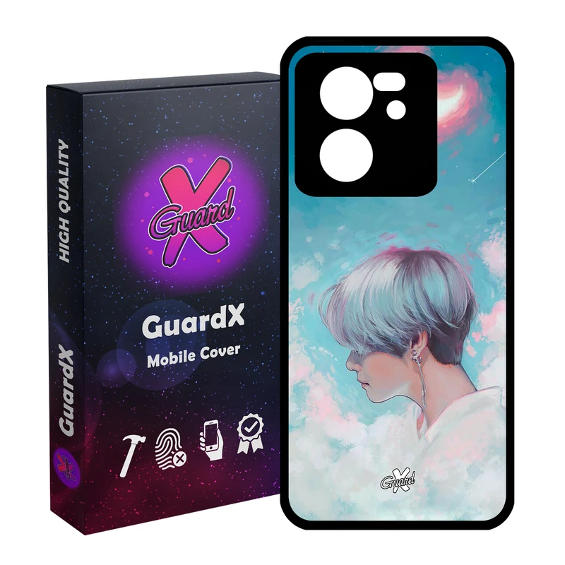 کاور گارد ایکس طرح دختر مدل Glass10364 مناسب برای گوشی موبایل شیائومی 13T/13T Pro/Redmi K60 Ultra
