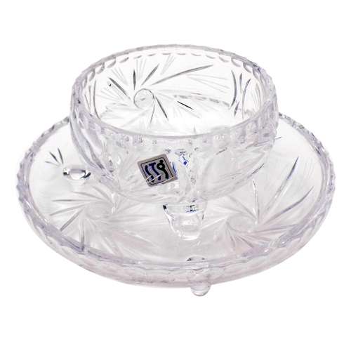 سرویس پیاله و پیش دستی 12 پارچه طرح خورشیدی مدل PK06