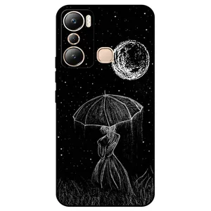Megafone Girl and Moon 1369 Cover For Infinix Hot 20i