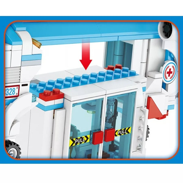 ساختنی 687 قطعه فارنج مدل بیمارستان طرح سیتی کد FC 3328