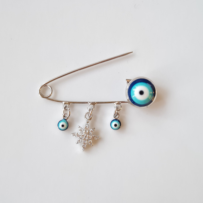 سنجاق سینه دخترانه وای اس ایکس مدل چشم نظر