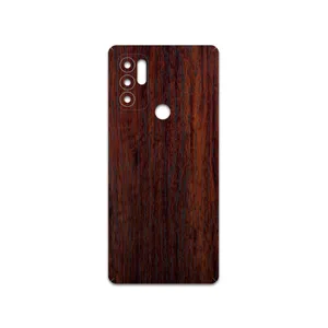 MAHOOT Red-Wood Cover Sticker for Motorola Moto G60S
