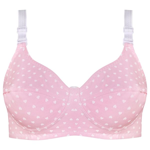 سوتین زنانه ماییلدا مدل بدون فنر قلبی کد 5039 رنگ صورتی